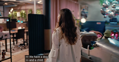Mira walking through Underverket, her office